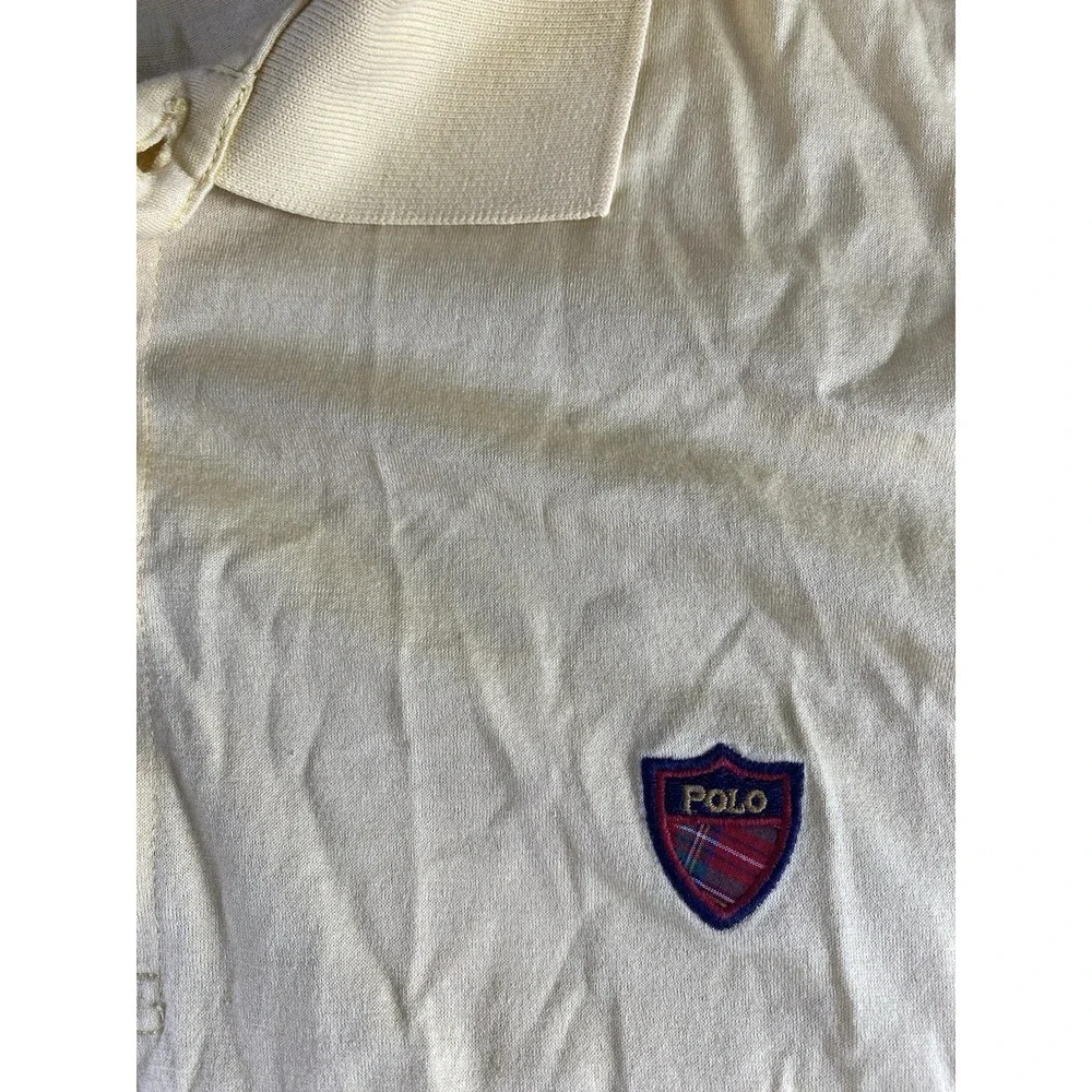 Polo Ralph Lauren Golf Yellow Polo Shirt Pima Cotton Polo Plaid Patch Mens XL